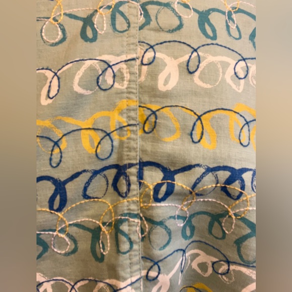 White Stuff 90s Vintage Linen A-lined Midi Skirt Blue (10) - Picture 13 of 16